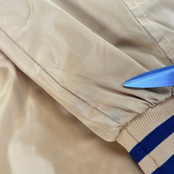 10 Deep Tenth Division Patchwork Varsity Jacket Mens Small Yellow Graphic - Picture 16 of 16